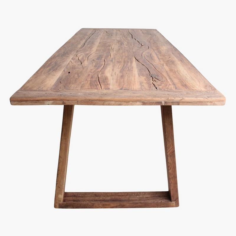 RECYCLED TEAK TABLE U LEG 200 - DINING TABLES RECYCLED TEAK TABLE U LEG 200 - DINING TABLES